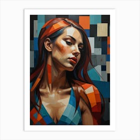 Woman With Red Hair 3 Art Print