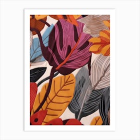 Fall Botanicals Cyclamen 1 Art Print