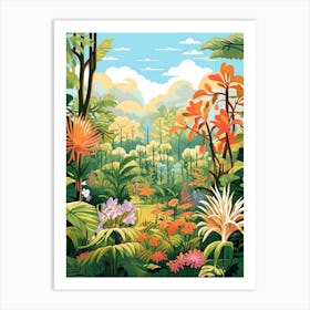 Jardin Botanique De Montreal Gardens Illustration 1 Art Print