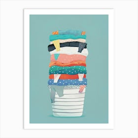 Stack Of Clothes 6 Art Print