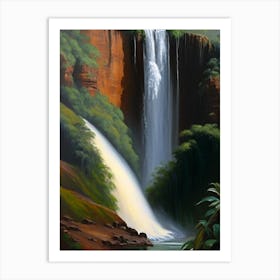 Sipi Falls, Uganda Peaceful Oil Art  (1) Art Print