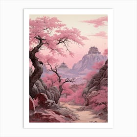 Cherry Blossom Victorian Style 1 Art Print