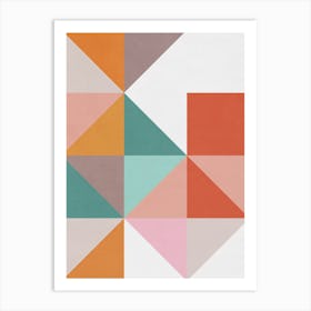 Geometric Shapes - CR01 Art Print