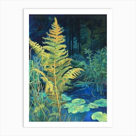 Walking Fern Painting 1 Art Print