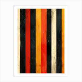 Abstract Striped Painting Art Print