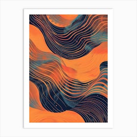 Abstract Wave Pattern 15 Art Print