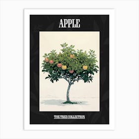Apple Tree Pixel Illustration 3 Poster Art Print