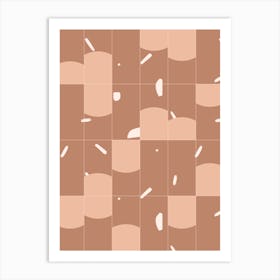 Earthy Tiles 01 Art Print