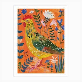 Spring Birds Chicken 6 Art Print
