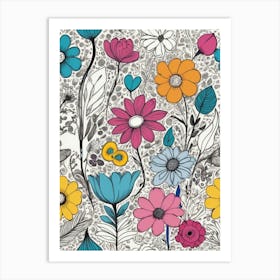 Floral Pattern 6 Art Print