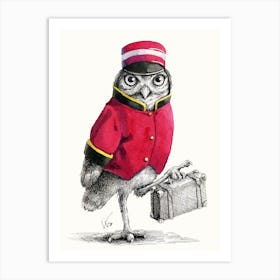 Porter Owl Art Print