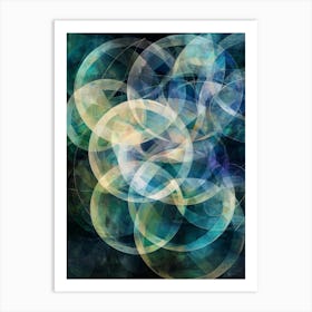 Abstract Circles 126 Art Print