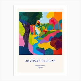 Colourful Gardens Stourhead Gardens United Kingdom 2 Blue Poster Art Print