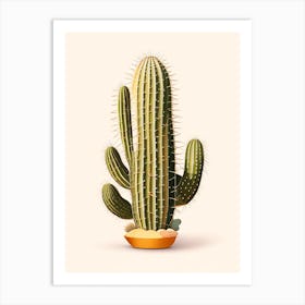 Barrel Cactus Marker Art 2 Art Print