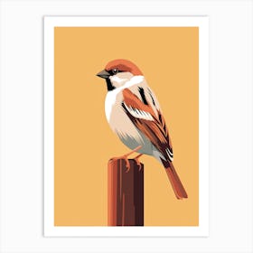 Timeless Sparrow Serenity Art Print