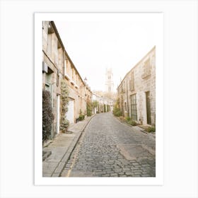 Cobblestone Street Art Print