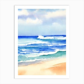 Blueys Beach, Australia Watercolour Art Print