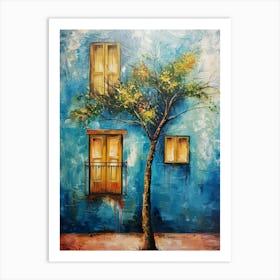 Tree In The Window Art Print