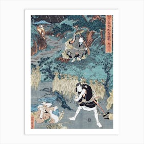 Act V Meeting Of Kampei And Yagorō, Kampei Pays To Join The Rōnin In Vengeance With Money Stolen By Art Print
