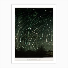 The November Meteors Vintage Astrology Art Print