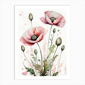 Pink Poppies Art Print