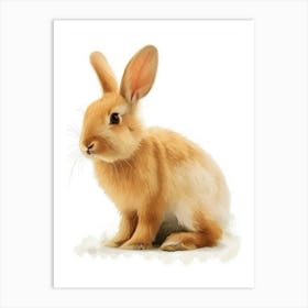 Chinchilla Rabbit Nursery Illustration 4 Art Print