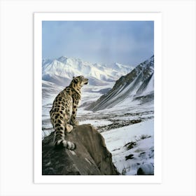 Snow Leopard Art Print