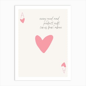 Easy And Perfect Gift Comes From Alone Art Print