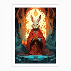 Rabbit In The Dungeon 1 Art Print