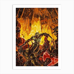 War Fight Videogame Art Print