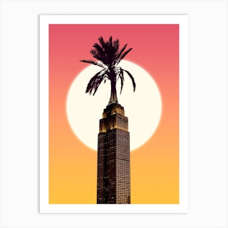 Urban Palms Art Print