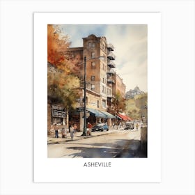 Asheville Watercolor 2 Travel Poster Art Print