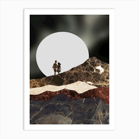 Moon And The Stars 1 Art Print