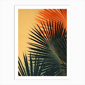 Palm Leaves Canvas Art Art Print