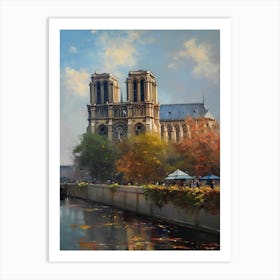 Notre Dame Paris France Camille Pissarro Style 5 Art Print