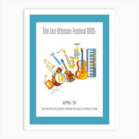 Jazz Odyssey Festival Art Print