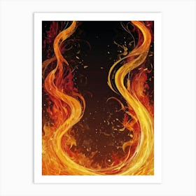 Flames Of Fire Art Print