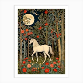 William Morris Horse In The Woods Art Print