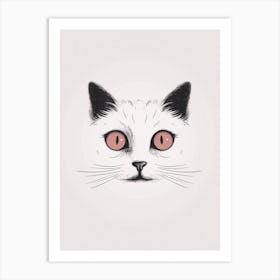 Portrait Of A Cat Art Print