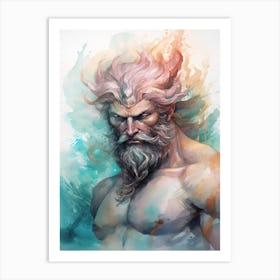 Illustration Of A Poseidon 5 Art Print