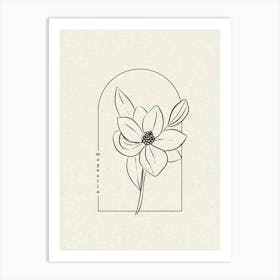 Magnolia Flower Art Print