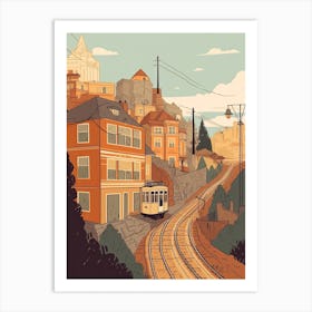 Istanbul Turkey Travel Illustration 2 Art Print