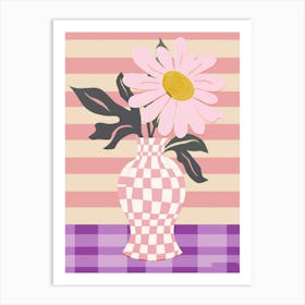 Lavender Flower Vase 2 Art Print