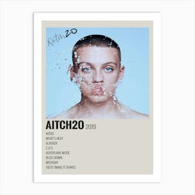 Aitch2o Album By Aitch Autographed Music Poster Art Print