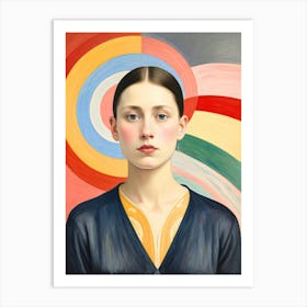 Hilma af Klint Art Prints Woman In Front Of A Rainbow Art Print