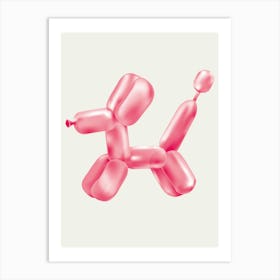 Balloon Dog Pink Art Print