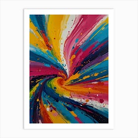 Colorful Swirl 1 Art Print