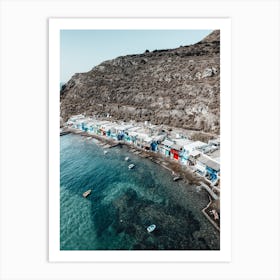 Milos Colourful Coastal Gems Art Print