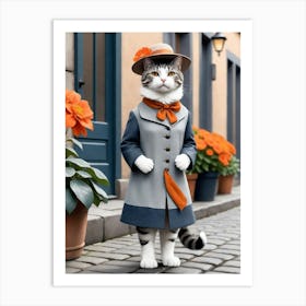 Cat In Hat 1 Art Print