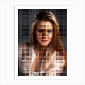 Alicia Silverstone Style Dots Art Print